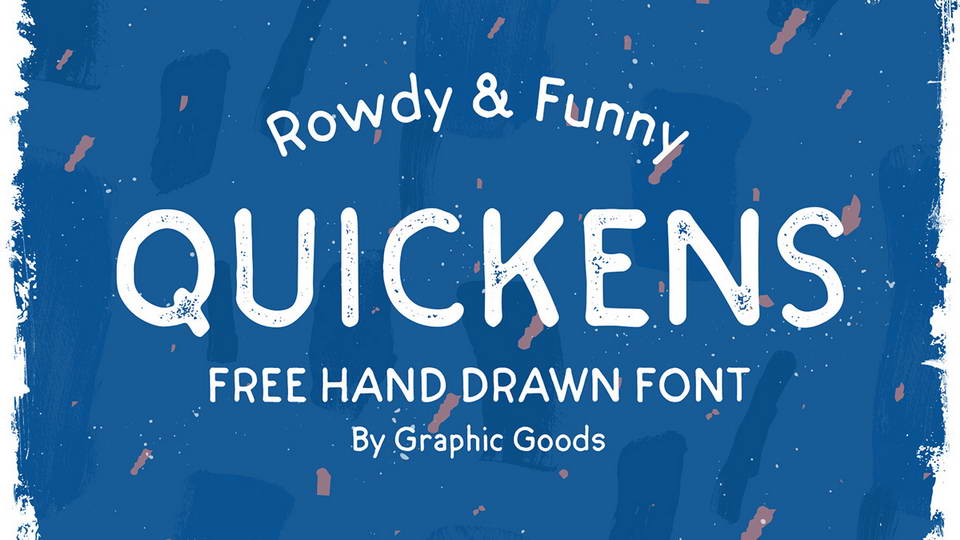 
Quickens - Free Hand Drawn Font