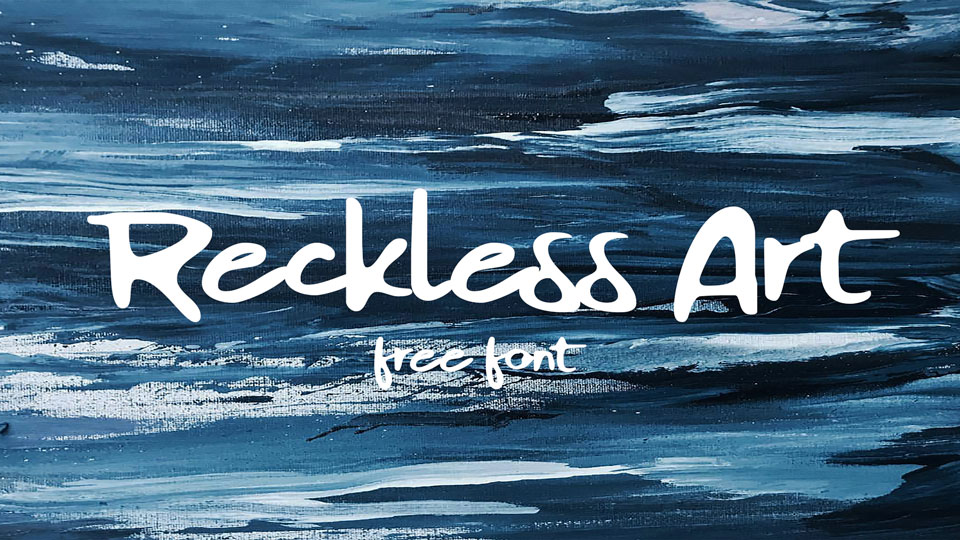 
Reckless Art - Free Art Style Hand Lettered Brush Font