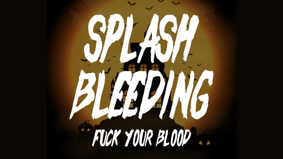 

Splash Bleeding: A Unique Hand-Painted Horror-Style Font for Creative Projects