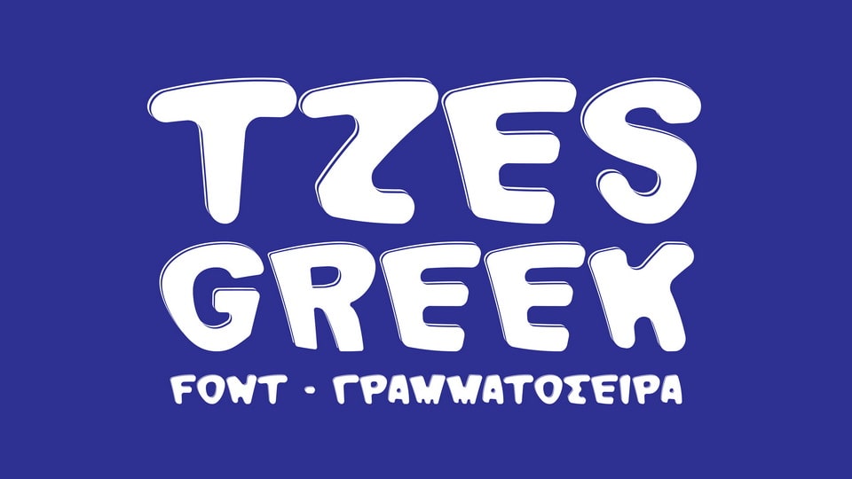 

TzesGreek: An Exciting and Captivating Display Font With a Unique Flair