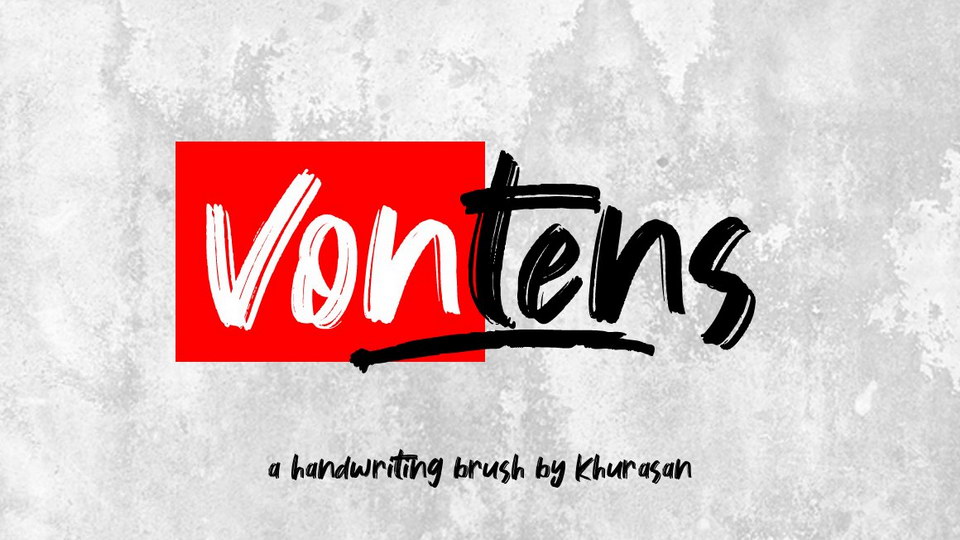 

Vonters: An Exquisite Handwritten Font with Bold Texture and Multilingual Capabilities
