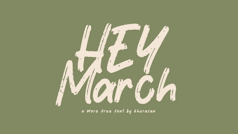 

Hey March: An Alluring Hand Lettered Brush Font for Any Project