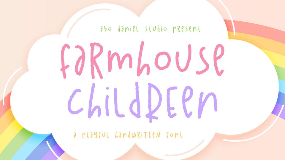 Farmhouse Children: Cute and Quirky Handwritten Font for Eye-Catching Designs