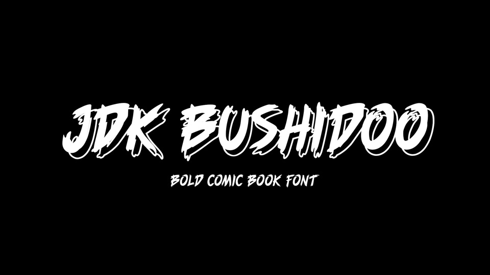JDK Bushidoo: A Striking Font Designed for Comic Books