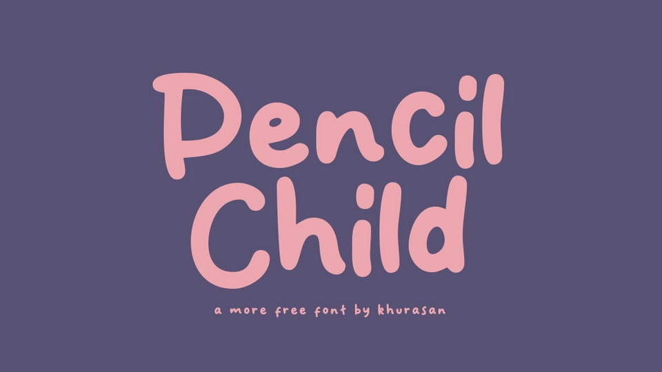 Pencil Child: A Charming and Effortless Script Font for Your Design Projects