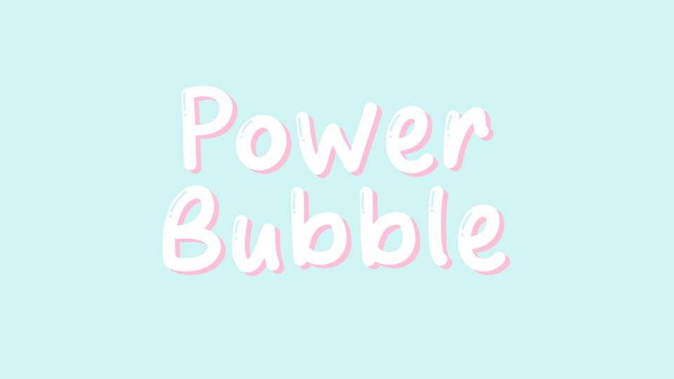 Versatile and Whimsical Power Bubble Font: Perfect for Comic Books, Novels, and More