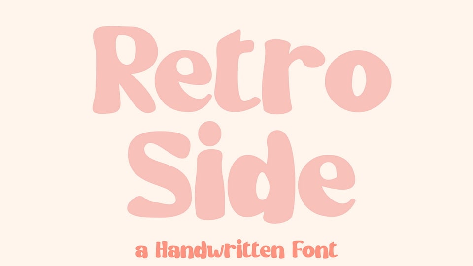 Retro Side: A Handwritten Display Font for Cool and Playful Designs