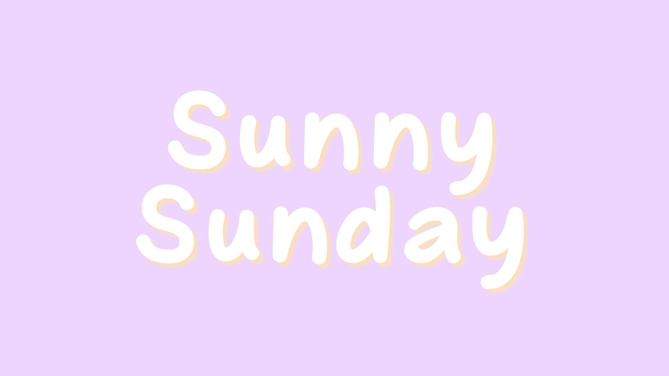 Sunny Sunday Font: Add a Touch of Whimsy to Your Designs