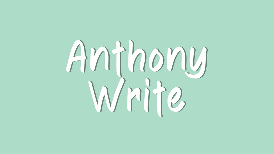 Anthony Write: Perfect Font for Simplicity and Authenticity