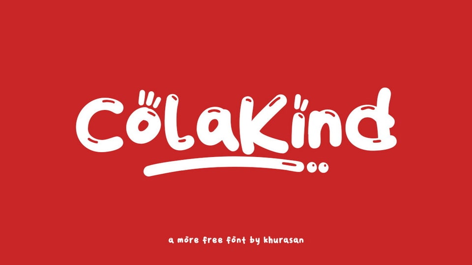 Colakind: Perfect Charming and Amusing Handwritten Font for Graphic Design Projects