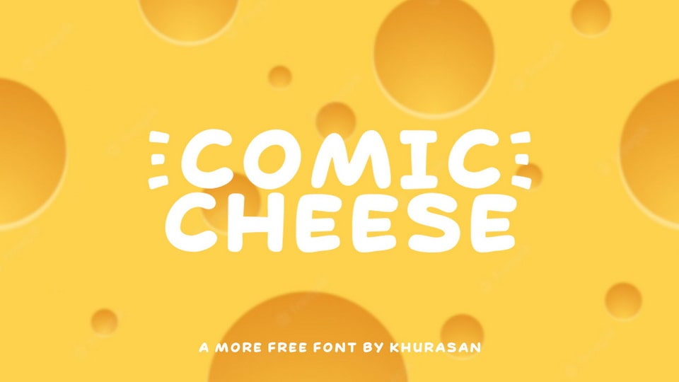  Comic Cheese: A Playful Cartoon Font for Your Designs