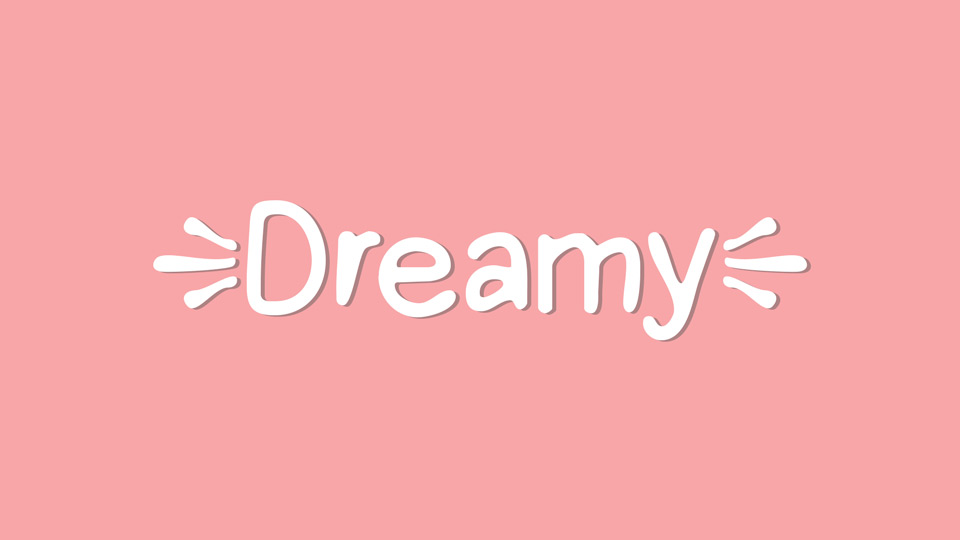 Dreamy font: a charming handwritten typeface for design projects