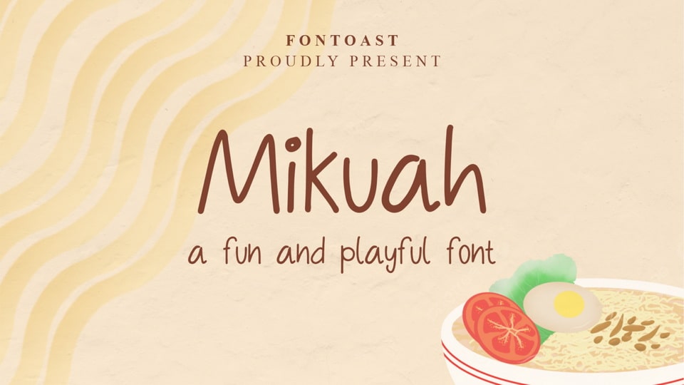 Mikuah: A Playful Hand-Written Font for Fun and Whimsical Designs