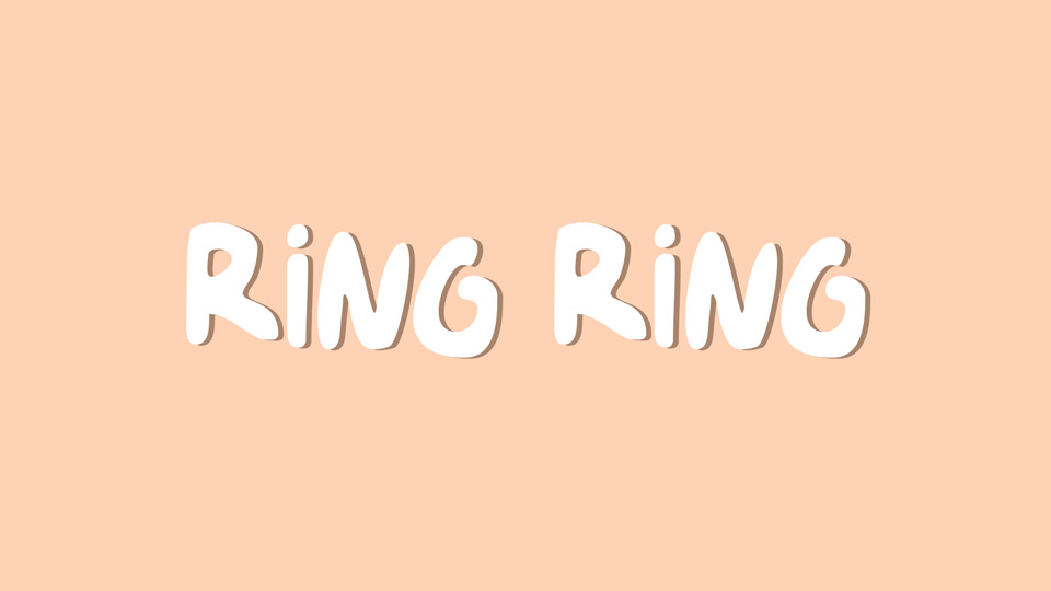  Ring Ring: Playful and Bold Handcrafted Font Perfect for Design Projects