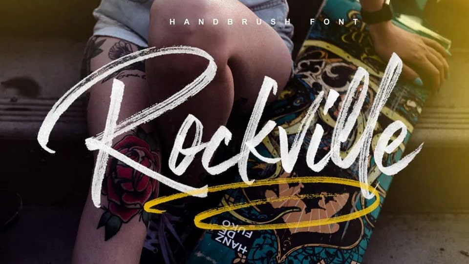 Rockville: A Versatile and Expressive Hand-Painted Brush Font