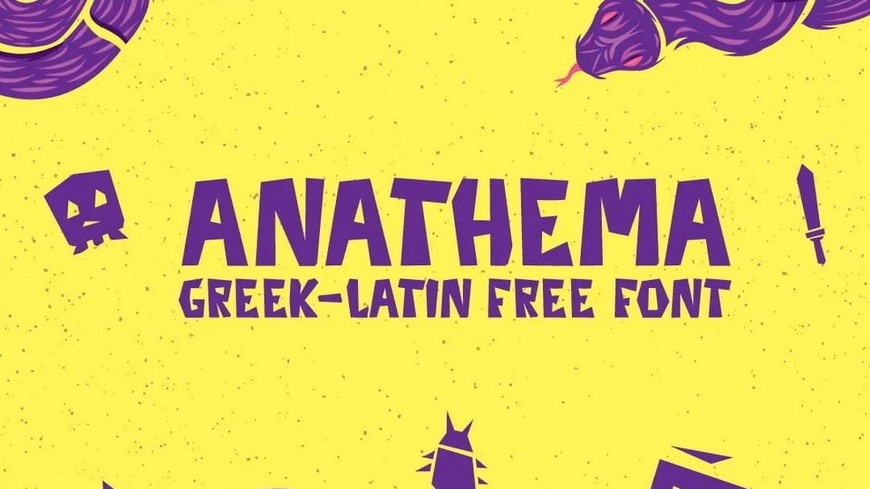 Anathema: A Distinguished Typeface Featuring Greek and Latin Capital Letters
