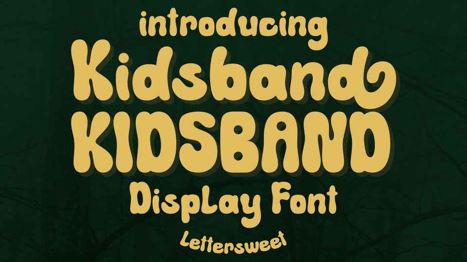 Kidsband: An Adorable and Welcoming Display Font with Playful Charm