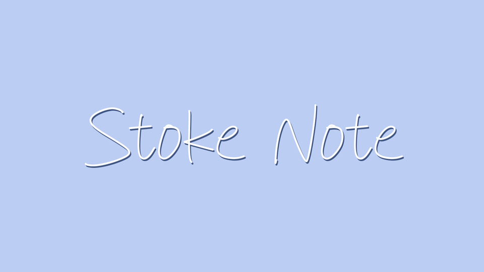 Stoke Note Charming Hand-drawn Font
