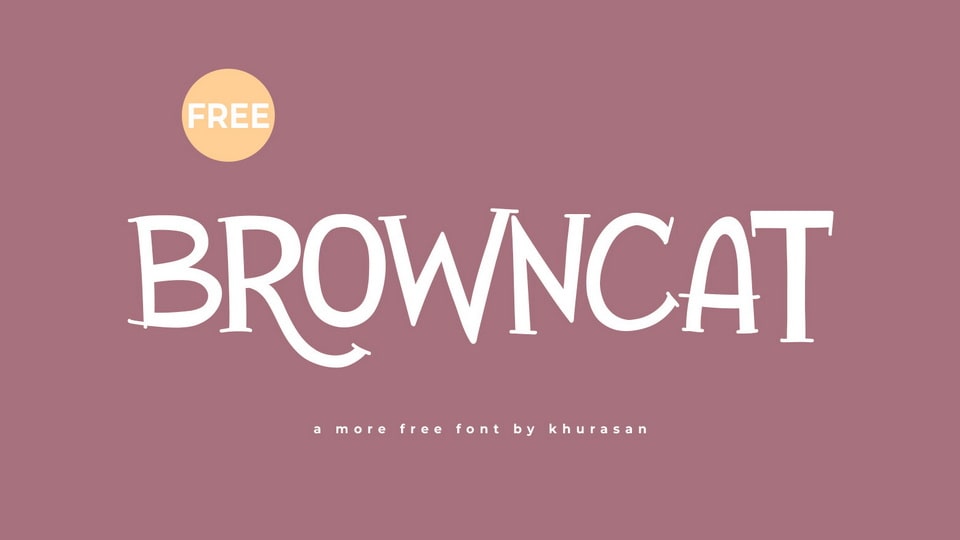 Browncat: A Playful and Whimsical Cartoon Font