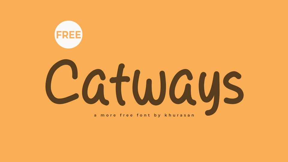 Catways: A Playful Hand-Drawn Comic Font