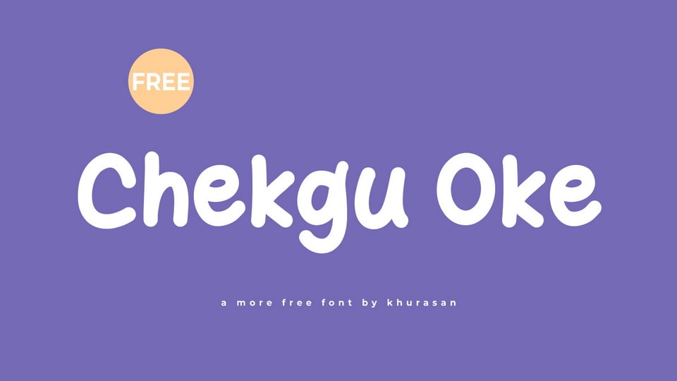 Checkgu One: A Fun and Playful Handwritten Comic Font