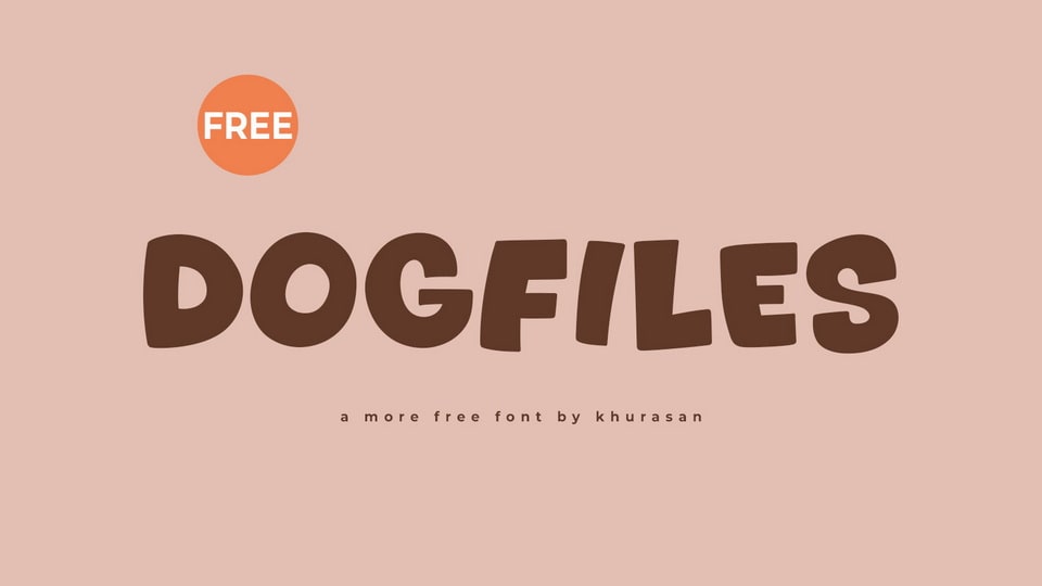 Dogfiles: A Playful Hand-Drawn Cartoon Font for Dynamic Designs