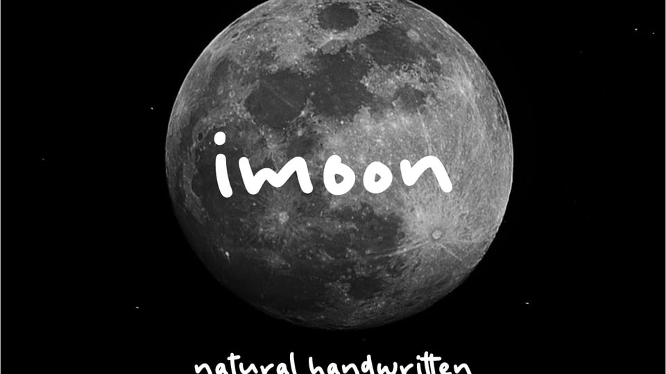 Imoon: A Cute and Natural Handwritten Font