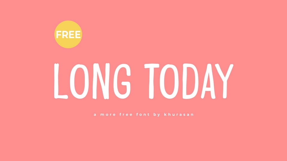 Long Today: A Whimsical and Playful Hand-Drawn Font