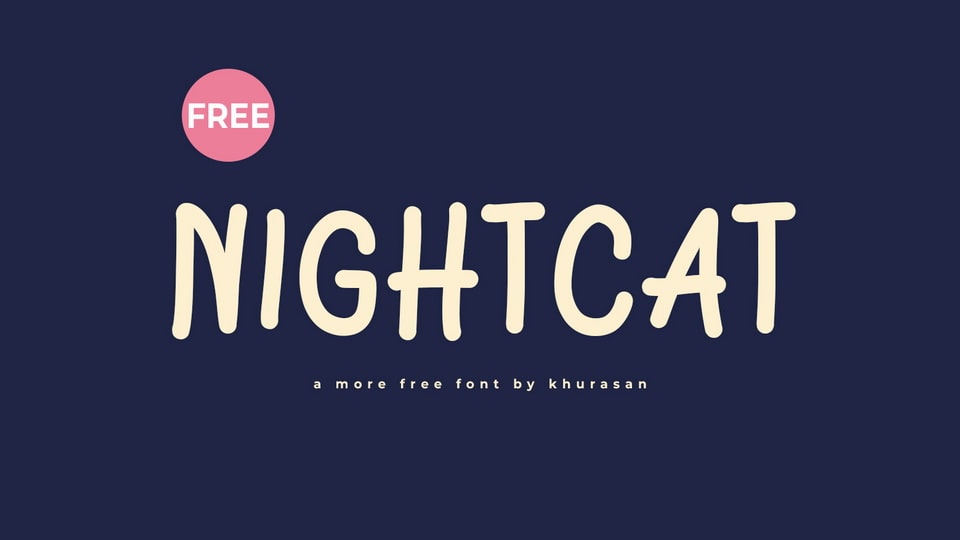 Nightcat: A Playful Handwritten Font for Comics and More