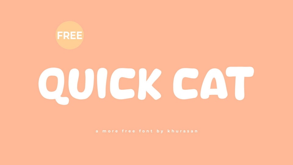 Quick Cat: A Playful and Whimsical Hand-Drawn Font