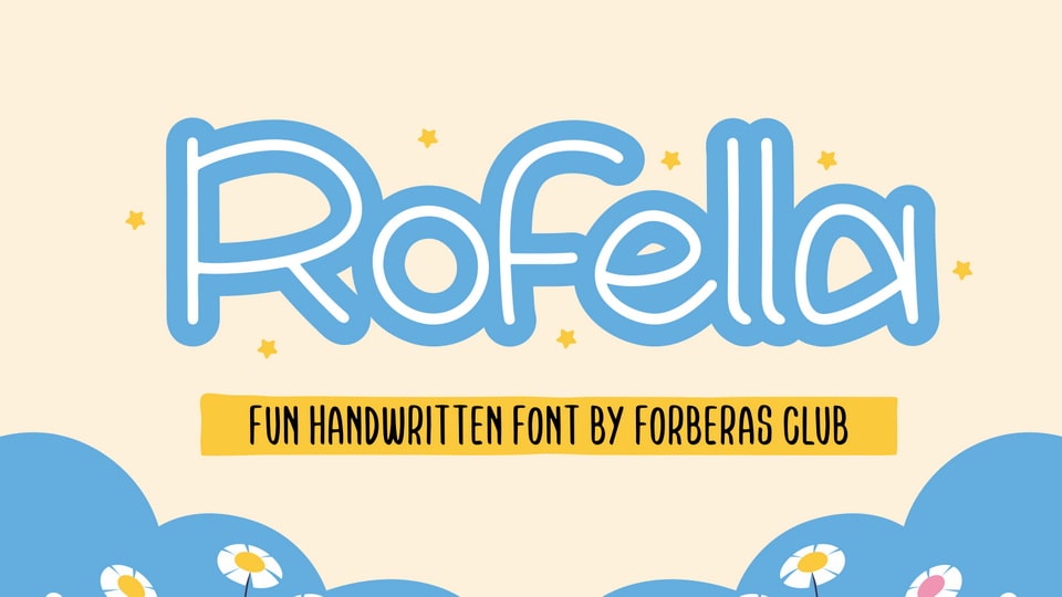 Rofella: A Playful Handwritten Font for Kids Projects