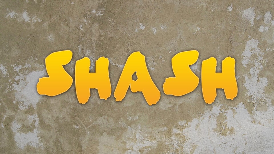Shash: A Bold and Edgy Grunge Font