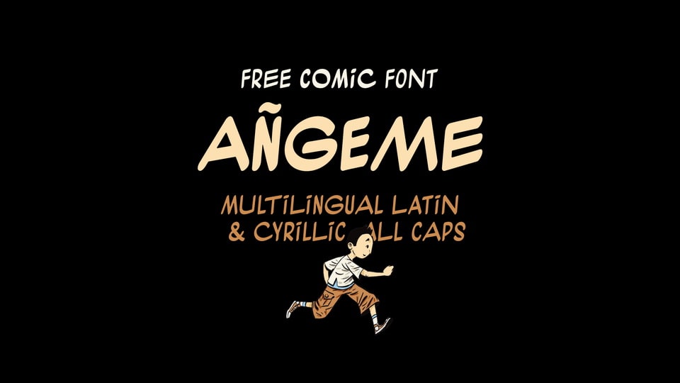 Añgeme: A Comic Font for Central Asian Artists