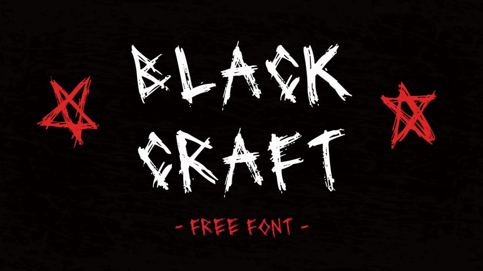 Blackcraft: A Bold Brush Font for Artistic Expression