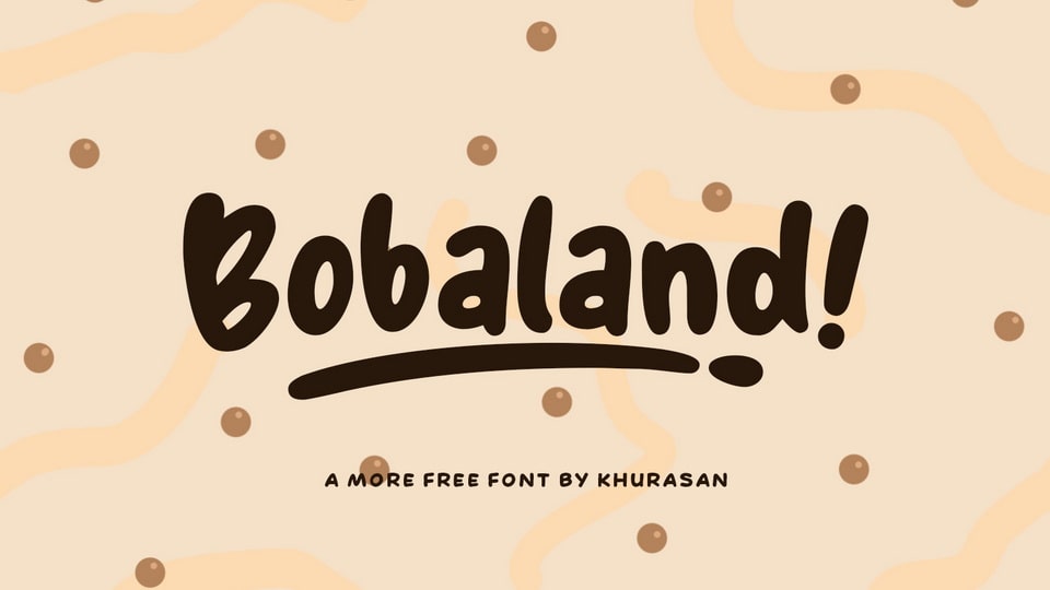 Bobaland: A Cheerful Hand Lettered Font