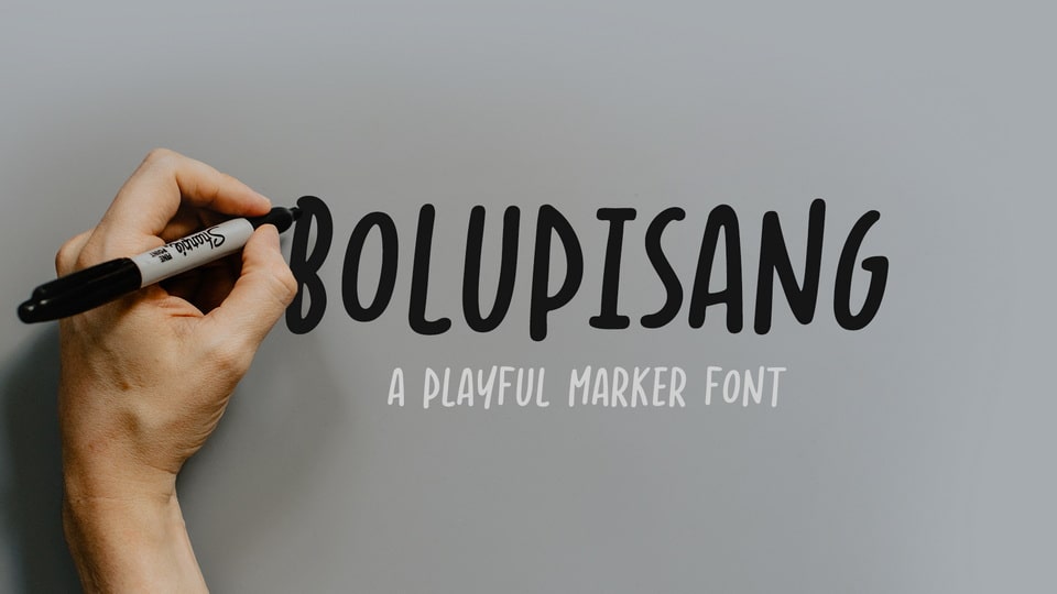 Bolupisang: A Playful Handwritten Font with Endless Charm