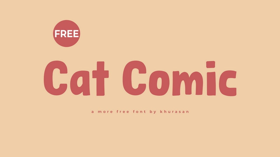 Cat Comic: A Playful and Cheerful Hand-Drawn Cartoon Font
