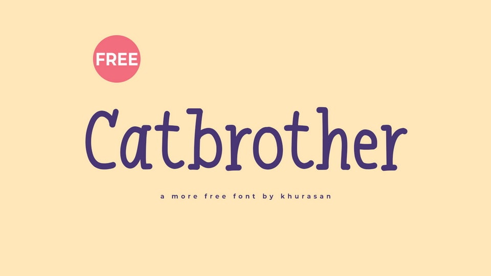 Catbrother: A Whimsical and Cute Handwritten Doodle Font