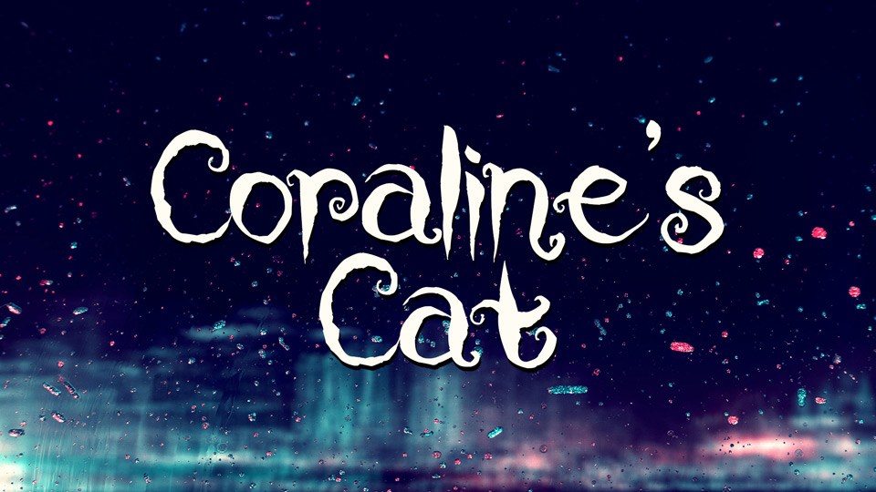 Coraline's Cat: A Playful and Artistic Halloween Font