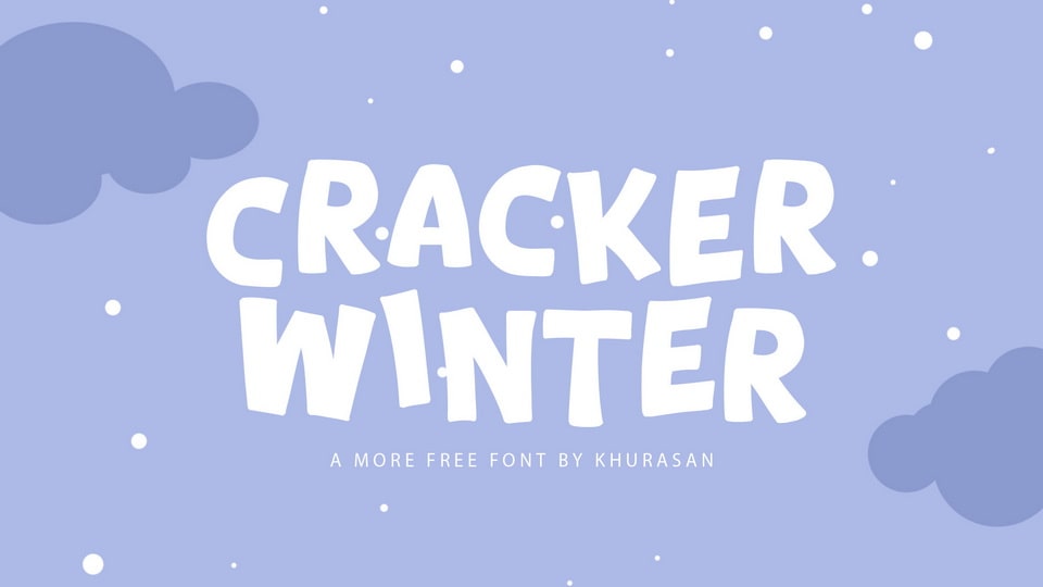 Cracker Winter: A Playful Cartoon-Style Font