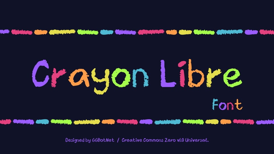 Crayon Libre: A Handwritten Font Evoking Childhood Nostalgia