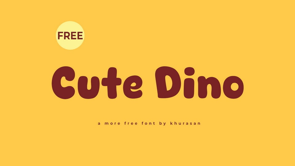 Cute Dino: A Delightful Hand-Drawn Font for Whimsical Creations
