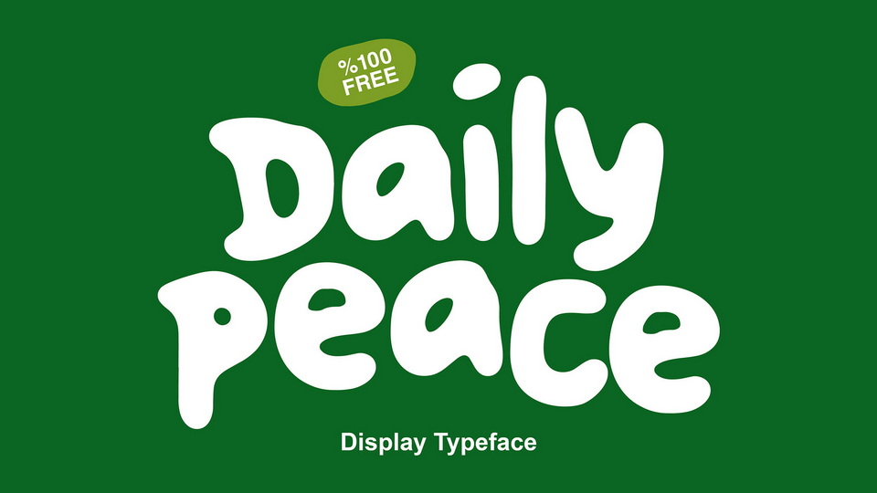 Daily Peace: A Cheerful and Natural Handwritten Font