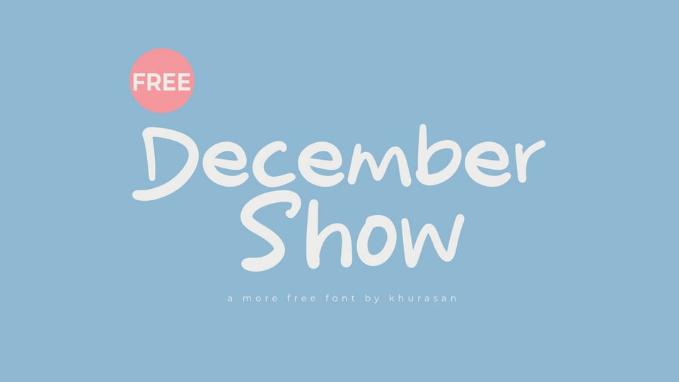 December Show Font: Infusing Playfulness and Cuteness into Your Designs