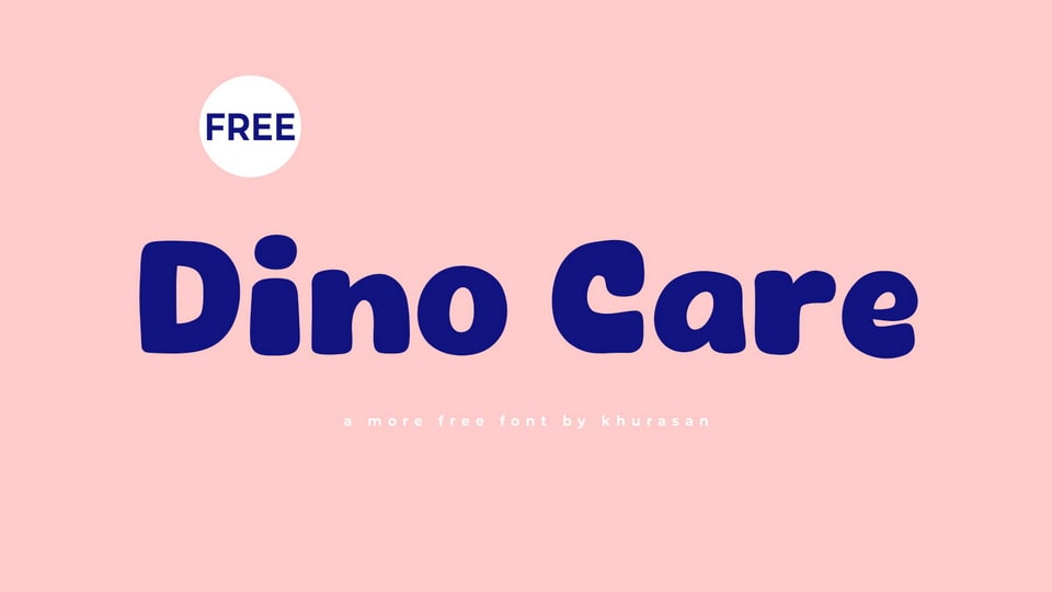 Dino Care: A Playful and Whimsical Cartoon Font