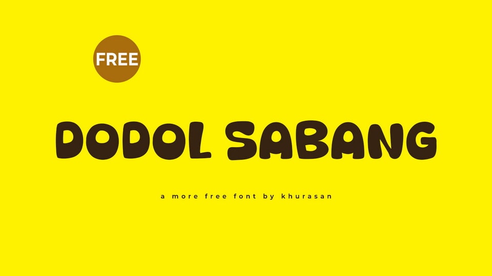 Dodol Sabang: A Playful and Charming Handcrafted Font