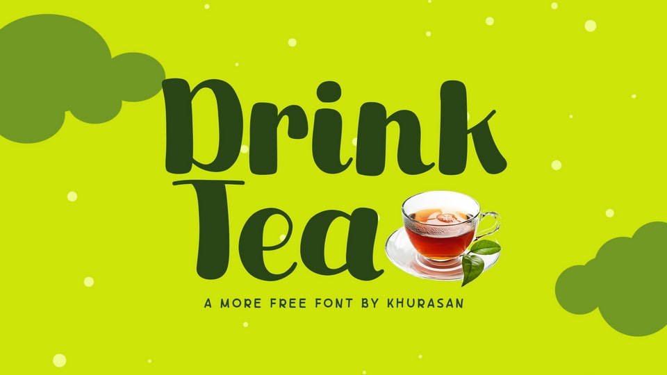 Drink Tea: A Hand-Painted Font with Whimsical Charm