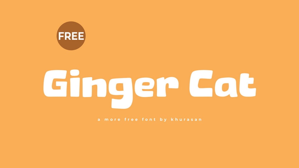 Ginger Cat: A Bold and Playful Cartoon Font