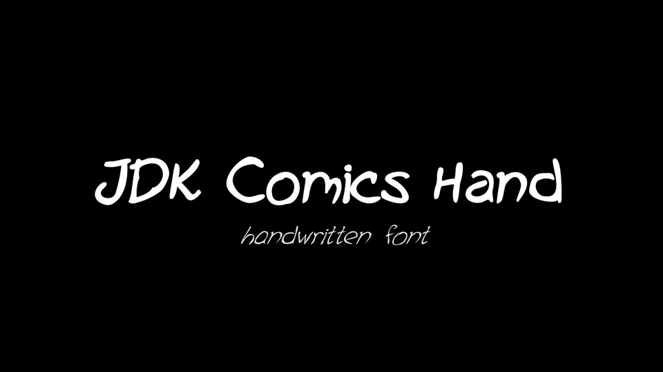 JDK Comic Hand Font