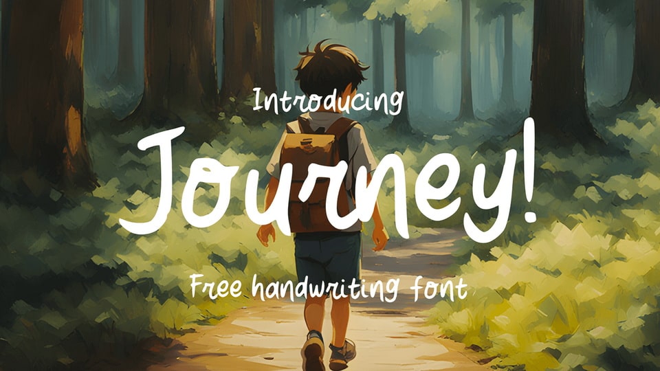 Jorney: A Playful Handwritten Font for Whimsical Designs